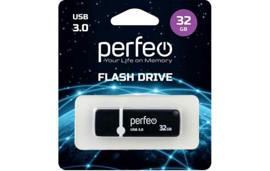 USB накопитель Perfeo  32 GB 3.0 C08 White , Black