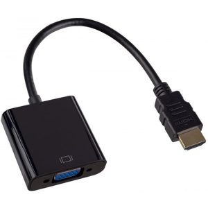 HDMI-VGA DeTech переходник 10см black