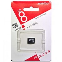 Карта памяти microSDHC 8 Gb Smartbuy Class 10 