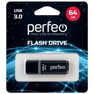 USB накопитель 64 Gb Perfeo (PF-C12B064) USB 3.0 Black, White