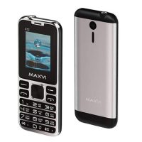 Телефон Maxvi X12 Metallic Silver