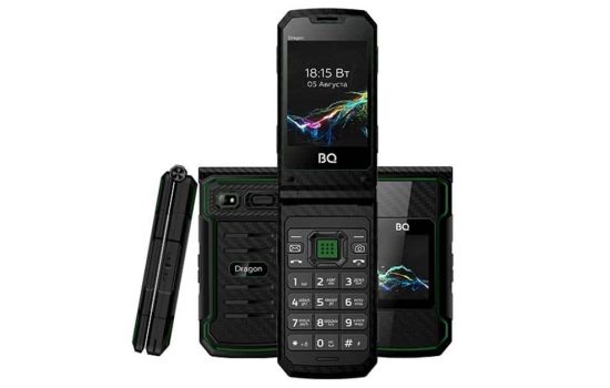 Телефон BQ 2822 Dragon Black/Green