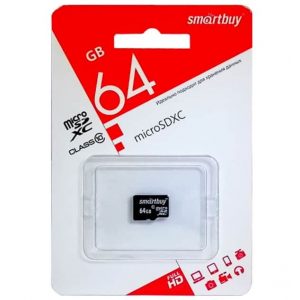 Карта microSDXC 64 GB Smartbuy 