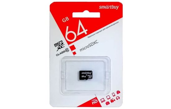 Карта microSDXC 64 GB Smartbuy 