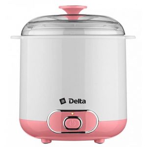 Йогуртница DELTA DL-8401 белая/розовая