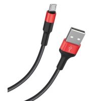 Кабель USB-Type-C HOCO X26 1m Black-Red