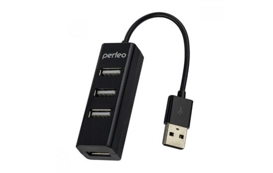 USB HUB 4 Port PF-HYD-6010H Black