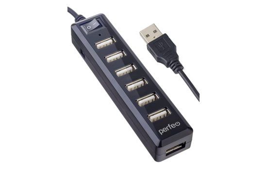 USB-HUB Perfeo PF-H034 Black