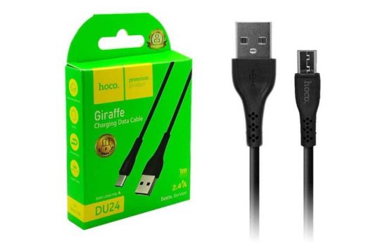 Кабель Hoco DU24 microUSB Black