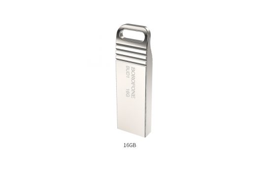 USB накопитель 16 Gb Borofone BUD1 2.0 Silver