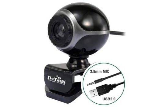 Веб-камера DeTech DT626M Black