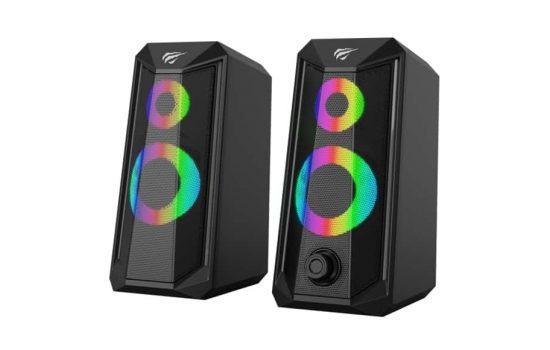 Колонки Havit SK202-BK 6Вт RGB Black