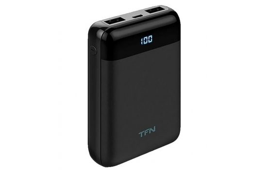 Power Bank TFN Mini LCD 10000 mAh,2A (TFN-PB-215-BK)