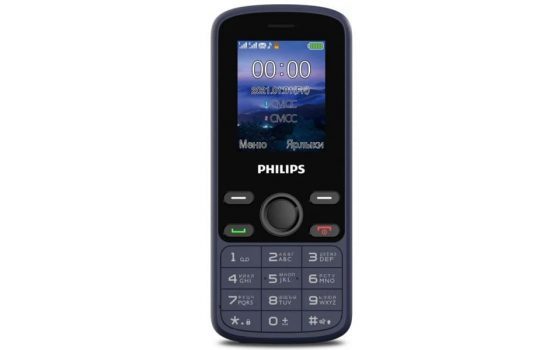 Телефон Philips E111 Blue