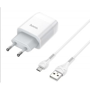 CЗУ Hoco C73A +кабель microUSB