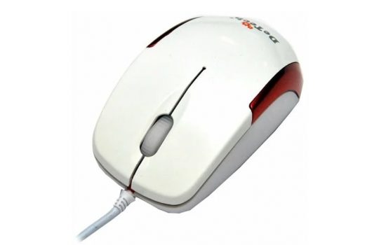  Мышь DeTech DE-2061 USB White