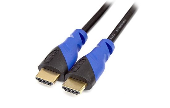 HDMI-HDMI DeTech A-A v1.4 2m Black-Blue