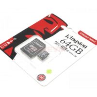 Карта памяти Kingston microSDHC 64Gb (10) UHS-I + SD