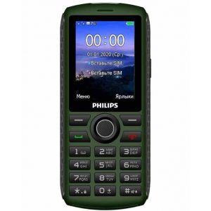 Телефон Philips E218 Green