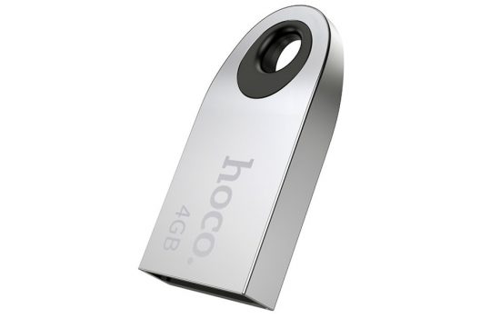 USB накопитель 4 Gb HOCO UD9 2.0 metal Silver