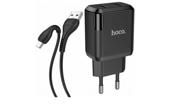 CЗУ Hoco N7 2USB microUSB Black