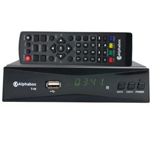 Ресивер T2 Alphabox T45 USB Т2+DVB/C+IPTV кабель