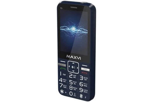 Телефон Maxvi P3 Blue, Black