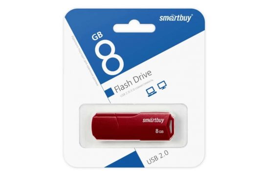 USB накопитель SmartBuy 8GB Clue Burgundy