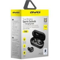 Наушники беспроводные Awei T16 TWS Bluetooth Black