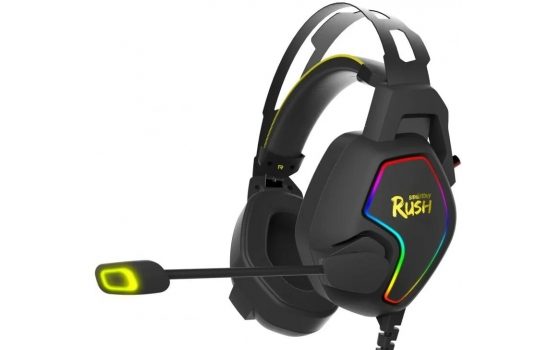 Игровые наушники  Smartbuy SBHG-6300 Rush Ambition RGB подсветка Black-Red