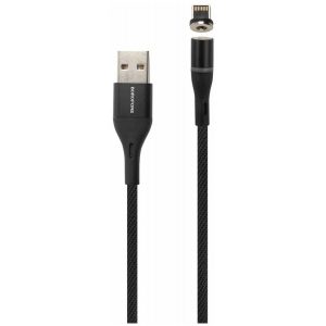 iPhone USB магнит Borofore BU16 1,2m, 2,4A  Black