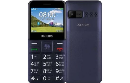 Philips Xenium E207 2,31",0,3Mp,Bt,Fm,Mp3,1700mAh Blue