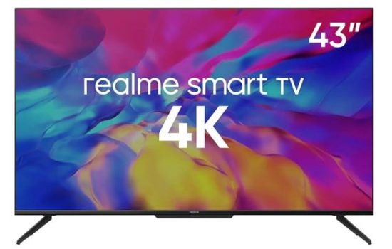 Телевизор Realme TV 43" HDR, 4K,Smart TV (RMV2004) Black