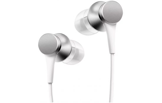 Наушники проводные Xiaomi Mi In-Ear Headphones Basic вакуумные Silver