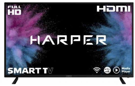 Harper 43" 43F660TS Full HD, DVB-T2,SmartTV Black