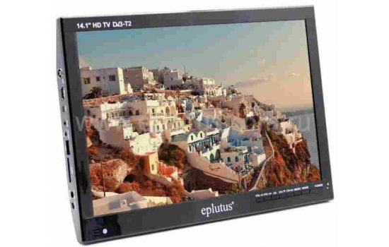 Цифровой ЖК-телевизор Eplutus 14.1" HD 1280x800 HD T2 MP3 USB AV/TV