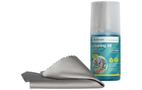 Спрэй и салфетка Defender Cleaning LCD kit CLN 30598