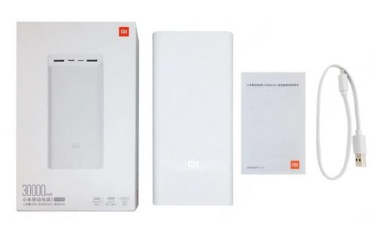 Power Bank Xiaomi Mi 3 30000 mAh White (PB3018ZM)