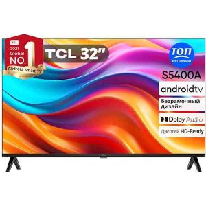 Телевизор TCL 32" 32S5400A HD,60Гц,Wi-Fi,SMART TV, Google TV Black