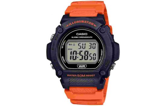 Часы наручные Casio W-219H-4AVDF WR50 Black