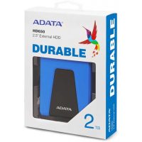 Внешний HDD 2Tb ADATA Durable HD650 (AHD650-2TU31-CBL) Blue