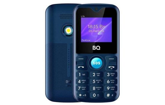 Телефон BQ 1853 LIFE Blue, Black