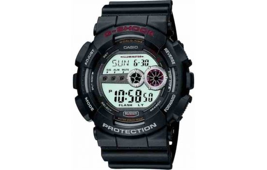 Часы наручные Casio G-Shock GD-100-1ADR WR200 (20 atm) Black