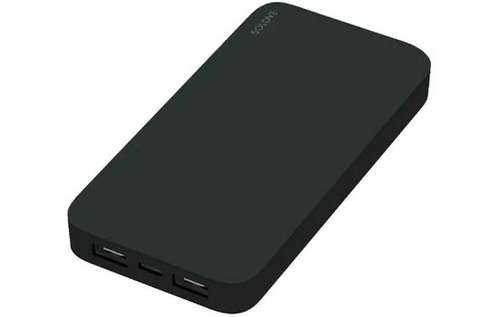 Power Bank Xiaomi Mi Solove 20000mAh 18W + кожаный чехол Black, Beige