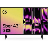 Телевизор Sber 43" SDX-43U4123B 4K Ultra HD,60Гц,Smart TV,Салют ТВ Black