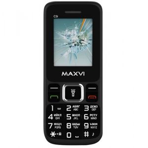 Телефон Maxvi C3i Black, Marengo