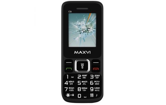 Телефон Maxvi C3i Black, Marengo