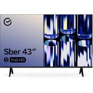 Телевизор Sber 43" SDX 43F2120B 1920x1080,Full HD,60Гц,Wi-Fi,Smart TV,Салют ТВ Black