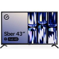 Телевизор Sber 43" SDX 43F2012B 1920x1080, Full HD, 60 Гц, Wi-Fi, Smart TV, Салют ТВ