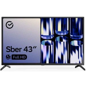 Телевизор Sber 43" SDX 43F2012B 1920x1080, Full HD, 60 Гц, Wi-Fi, Smart TV, Салют ТВ